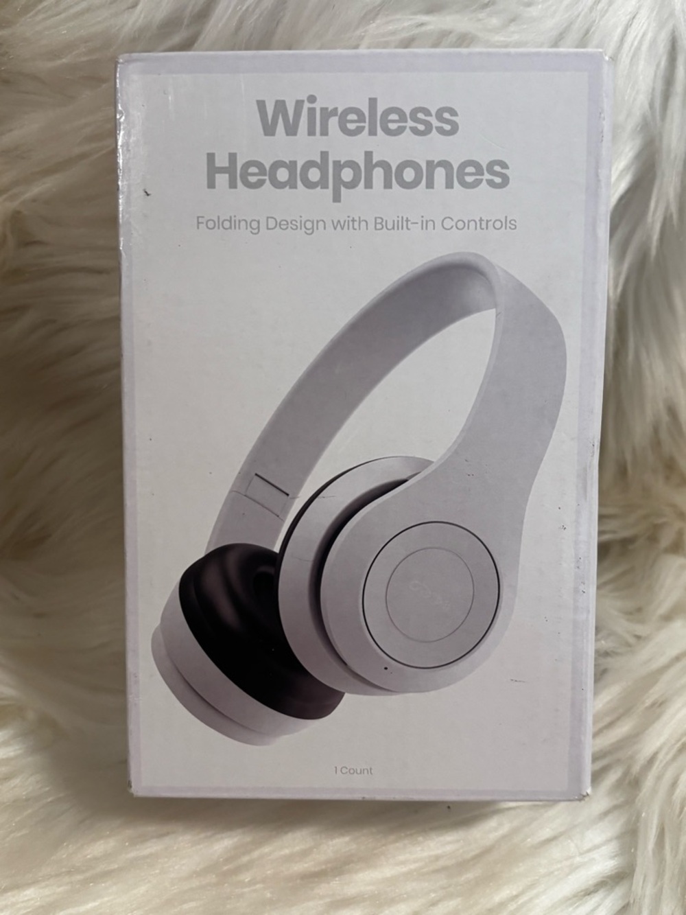 Wireless Over-Ear Headphones in White and Black